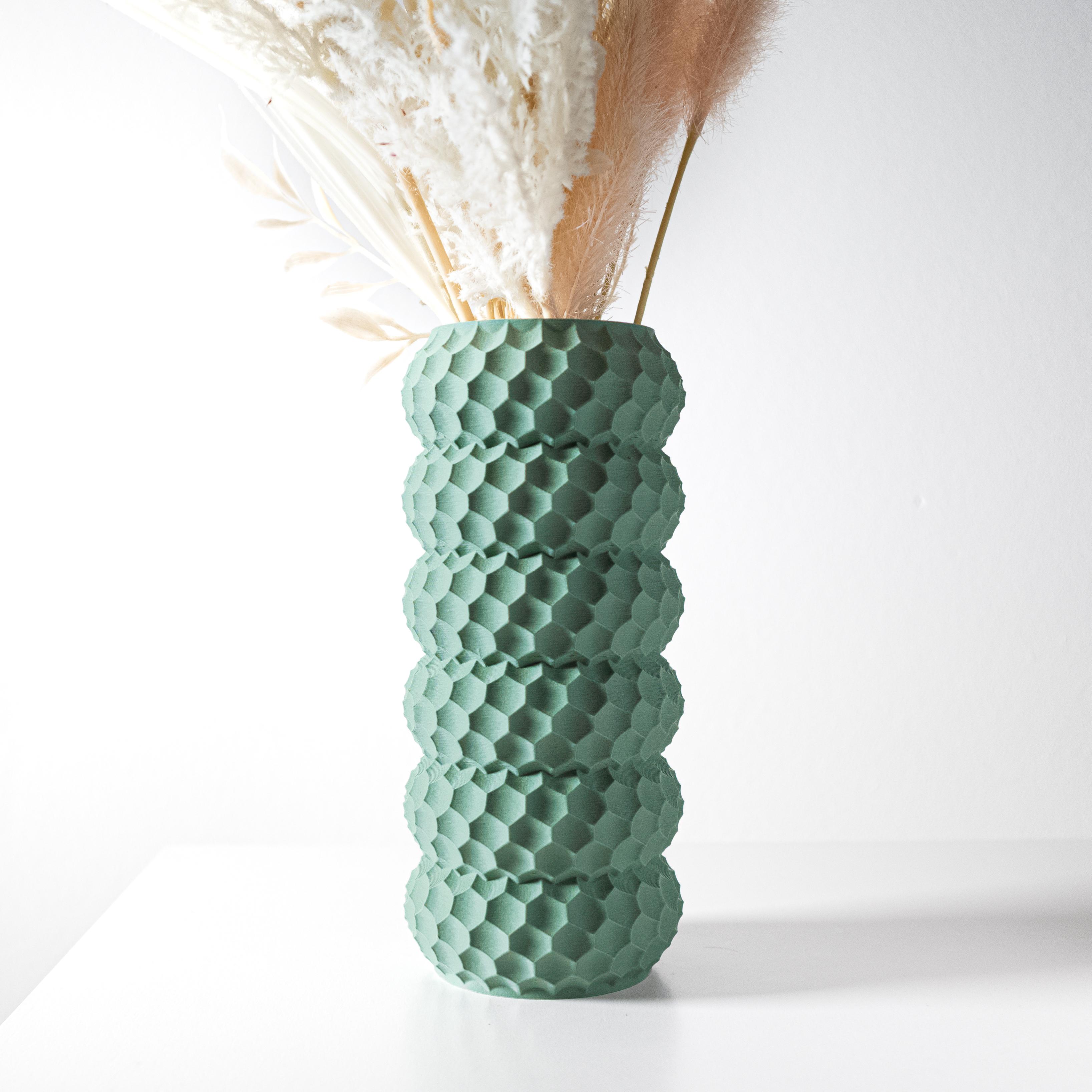 The Okos Vase, Modern and Unique Home Decor for Dried and Preserved Flower Arrangement  | STL File 3d model