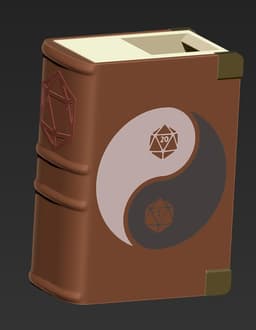 Yin Yang Dice Tower Book 3d model