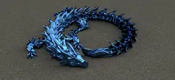 Water Dragon - Articulated dragon 3d model