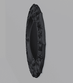 Gothic Decor Plate Wall Mounted 3d model