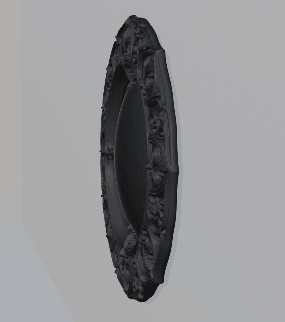Gothic Decor Plate Wall Mounted 3d model