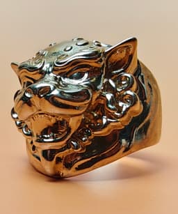 Fu Dog Ring Size 13 Mens 3d model