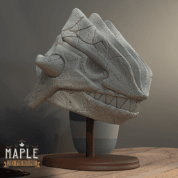 Groudon Skull - Solid & Hollow - Pokemon 3d model