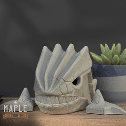 Groudon Skull - Solid & Hollow - Pokemon 3d model