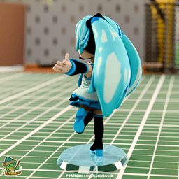 Miku - Vocaloid 3d model
