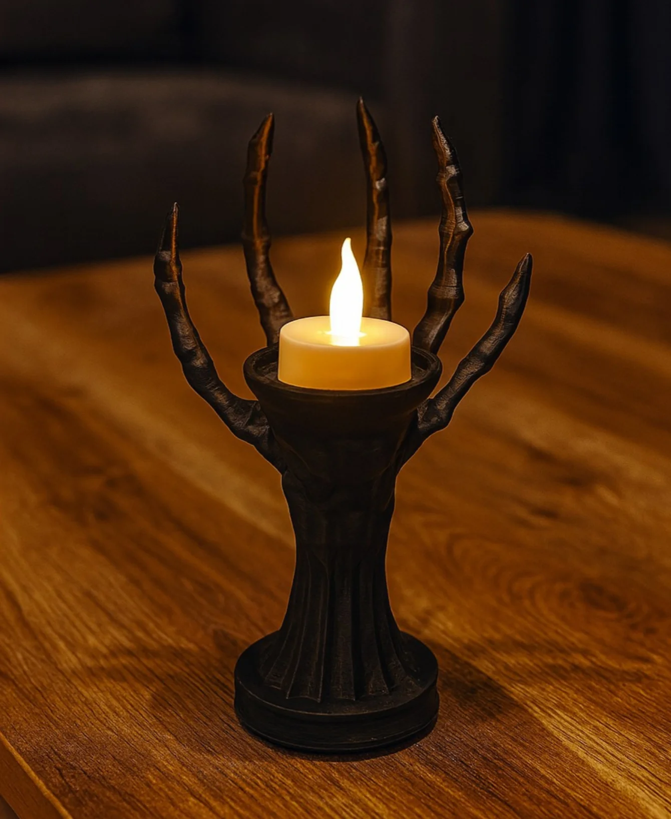 SKELETON HAND TEA LIGHT HOLDER - HAND OF SHADOWS 3d model