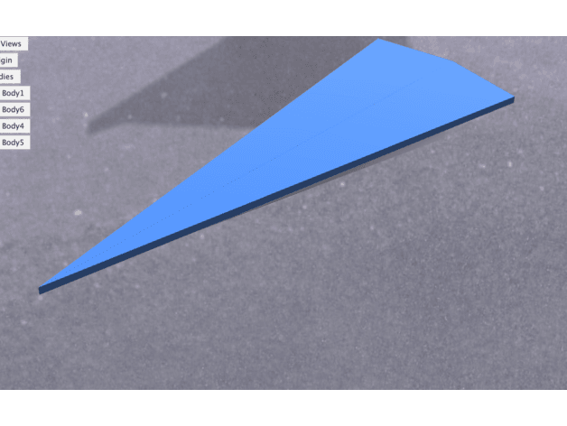 Plastic airplane 3d model