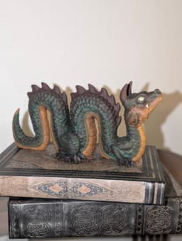 We finally got around to painting the dragon. Great easy print, Granddaughter got artistic license with colors. 3d model