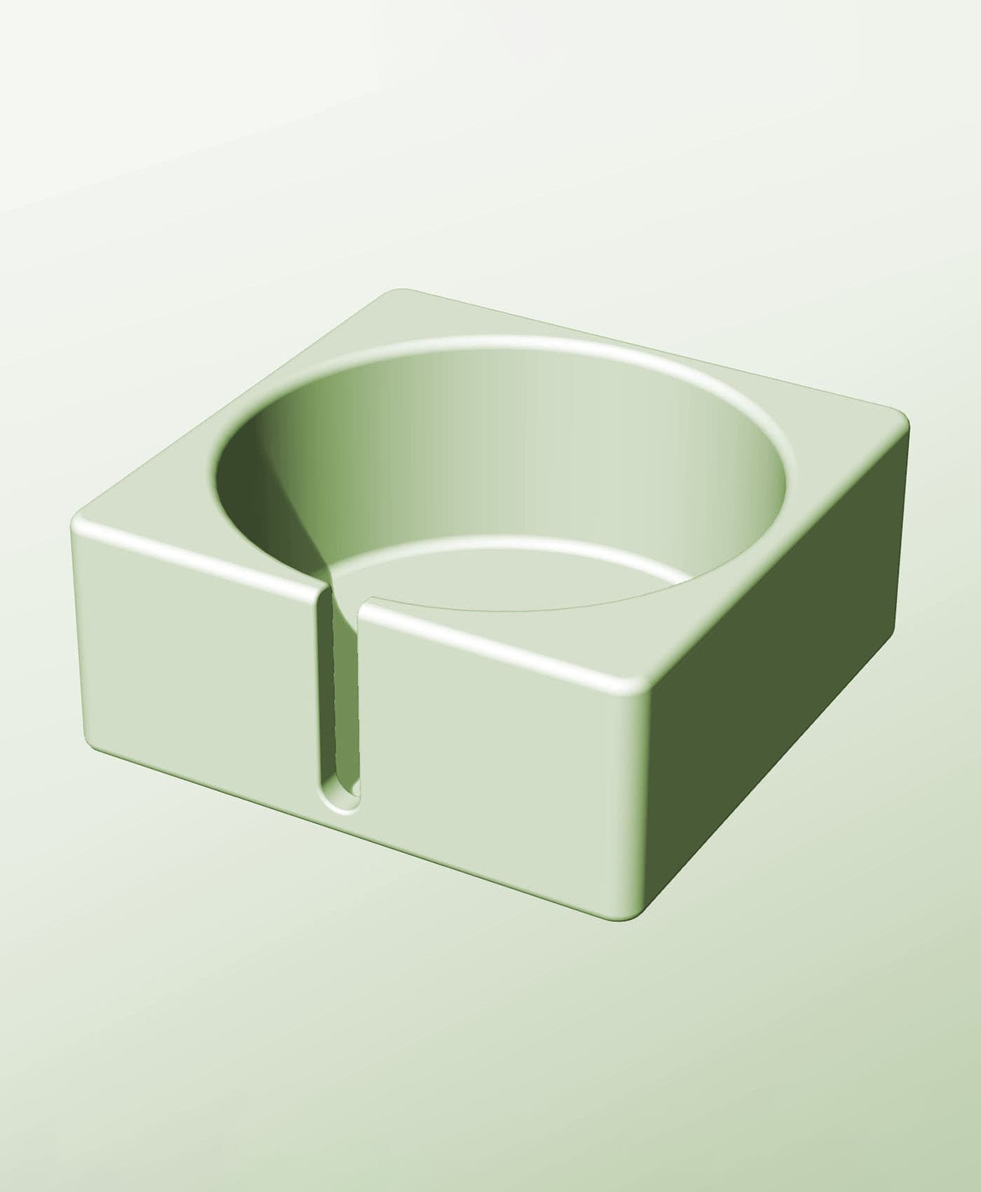CS128-60-S Modular stacking slotted container for home decor 3d model