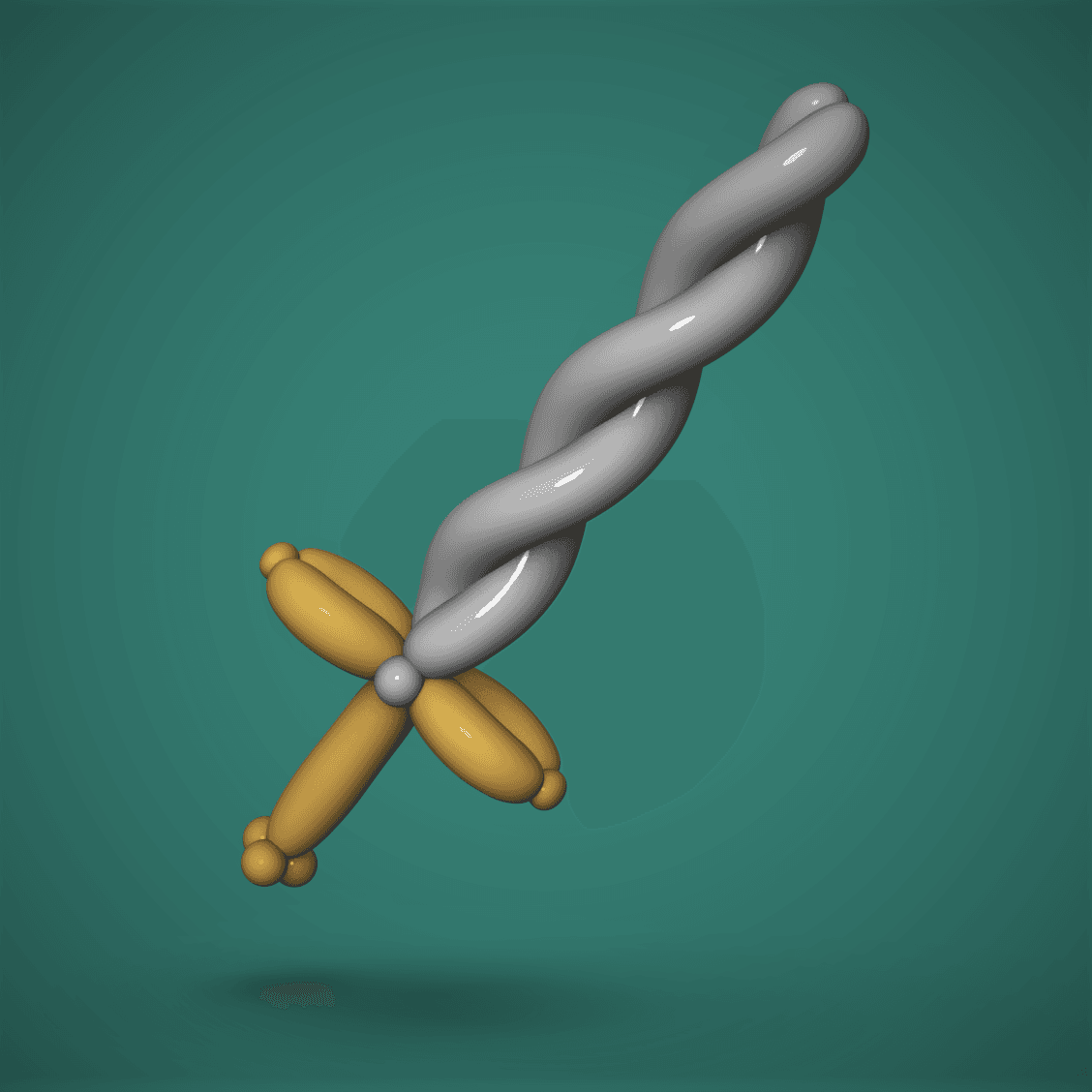 Fancy Balloon Sword 3d model