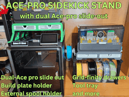 DUAL ACE-PRO SIDEKICK STAND 3d model