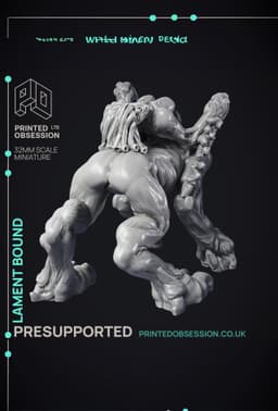 Lament Bound - Medium Demon - PRESUPPORT - Hell Hath No Fury - 32mm scale 3d model