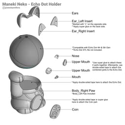 Maneki Neko - Echo Dot Holder 3d model