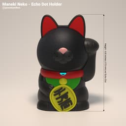 Maneki Neko - Echo Dot Holder 3d model