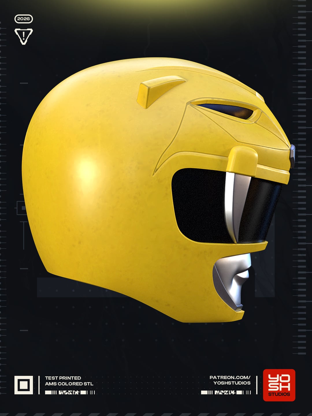 OG Yellow Helmet 3D Printer STL 3d model