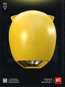OG Yellow Helmet 3D Printer STL 3d model
