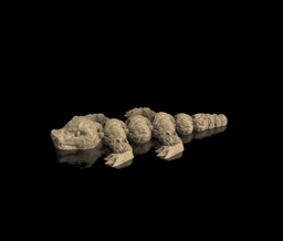 Baby Articulated Stone Lizard 3d model