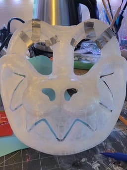 Hyper Toony cat fursuit head base 3d model