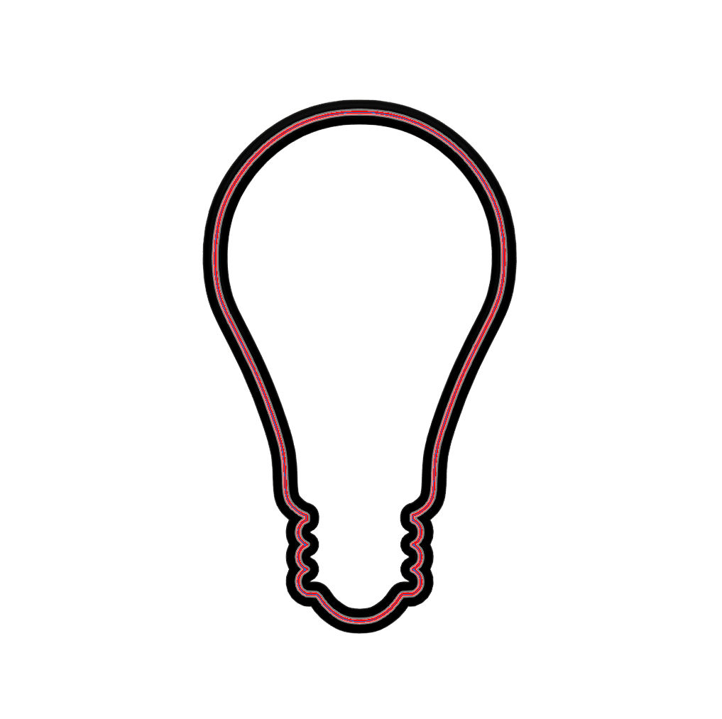 Lightbulb Cookie Cutter STL File - 4 inches 3d model