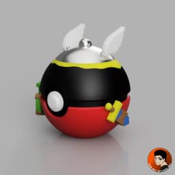 Asterix Pokeball 3d model