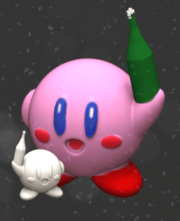 Kirby with Champagne (easy no support print)