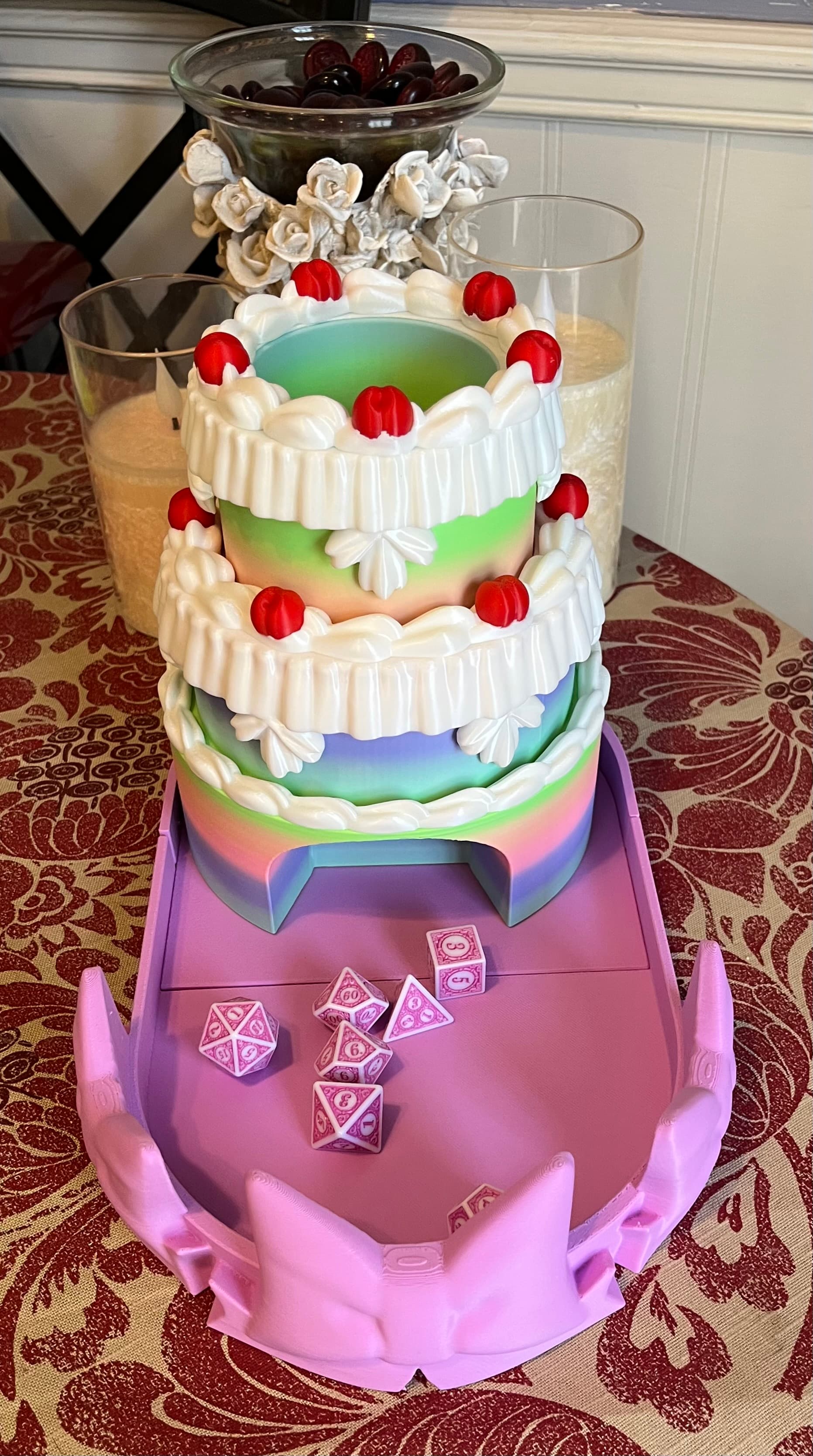 An adorable dice tower for those sweet lovers in your life!