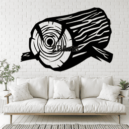 Log 2D Wall Art/Window Art - Digital STL & SVG File 3d model