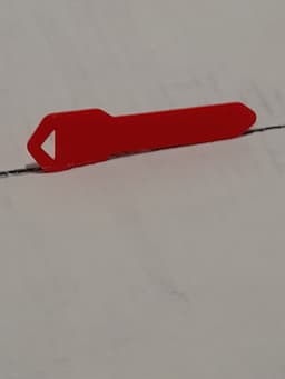 fake key keychain 3d model