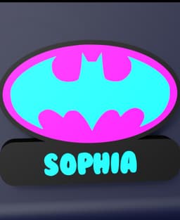 Bat Signal - LED Strip compatible 3d model