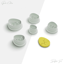 Easter Day Polymer Clay Cutter Package, 5 Models, 2 Cutter Version, 5 Size, Stl File, No: 1195 3d model