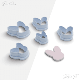 Easter Day Polymer Clay Cutter Package, 5 Models, 2 Cutter Version, 5 Size, Stl File, No: 1195 3d model