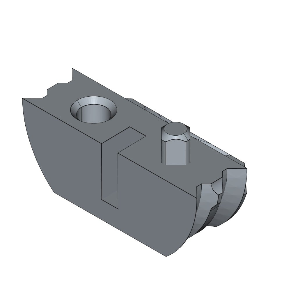 D-LOCK_CONNECTOR_L_SLIDE-LOCK 3d model