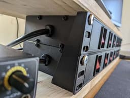 2x 1U/HE Rack Mount Bracket (Short) 3d model
