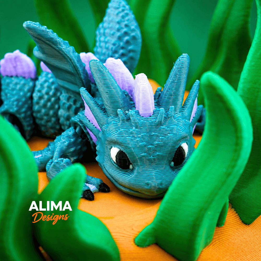 Little Fish Dragon 3d model