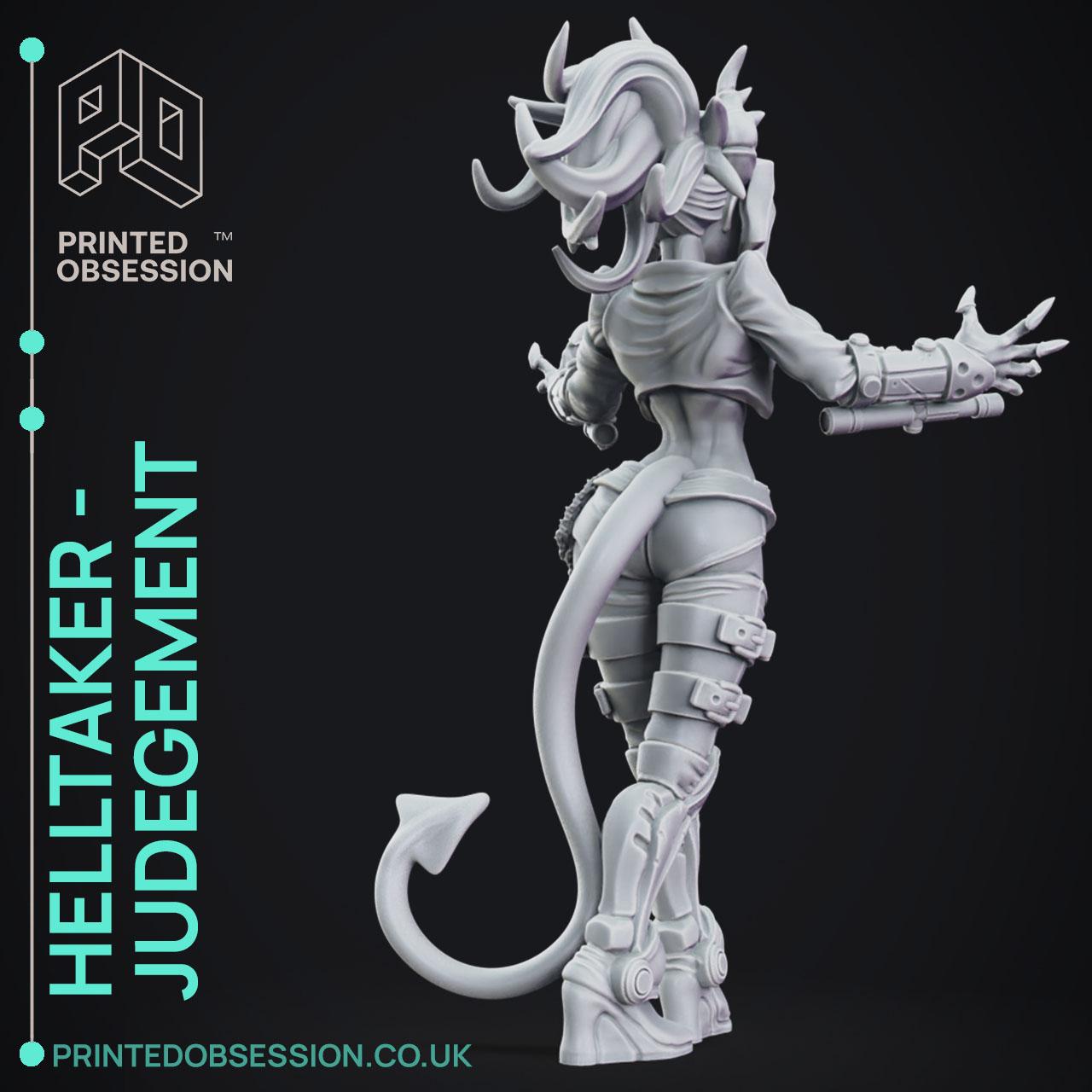 Helltaker - Judgement - 25cm - Fanart 3d model