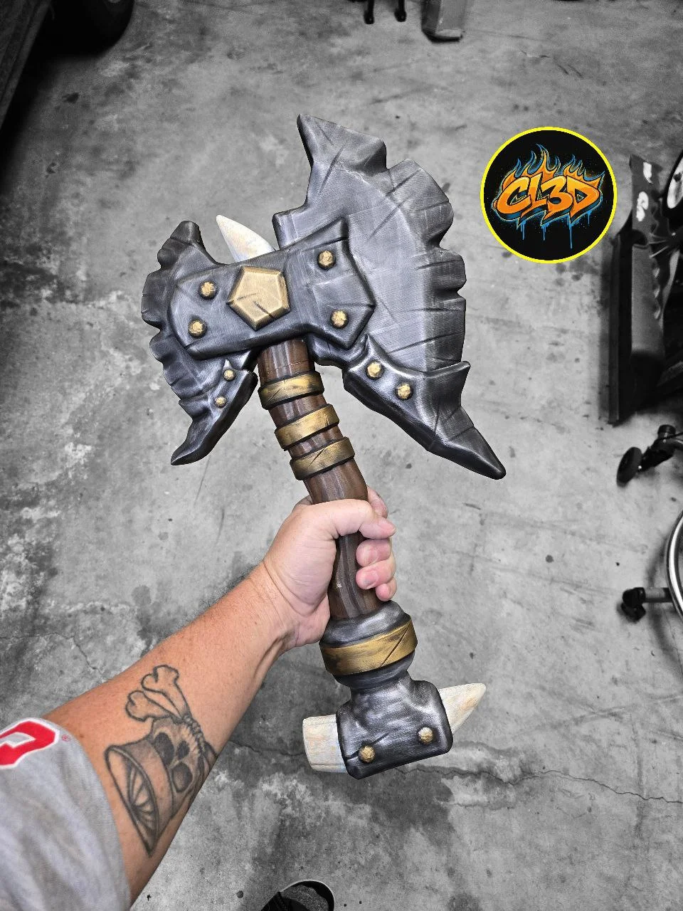 Battle Axe Cosplay 3d model