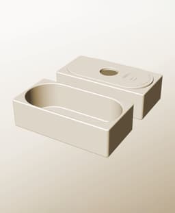 CX96-60-P Modular Stacking pierced container for home decor 3d model