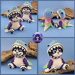 Kitty Shark - Articulated - NO supports needed! 3d model