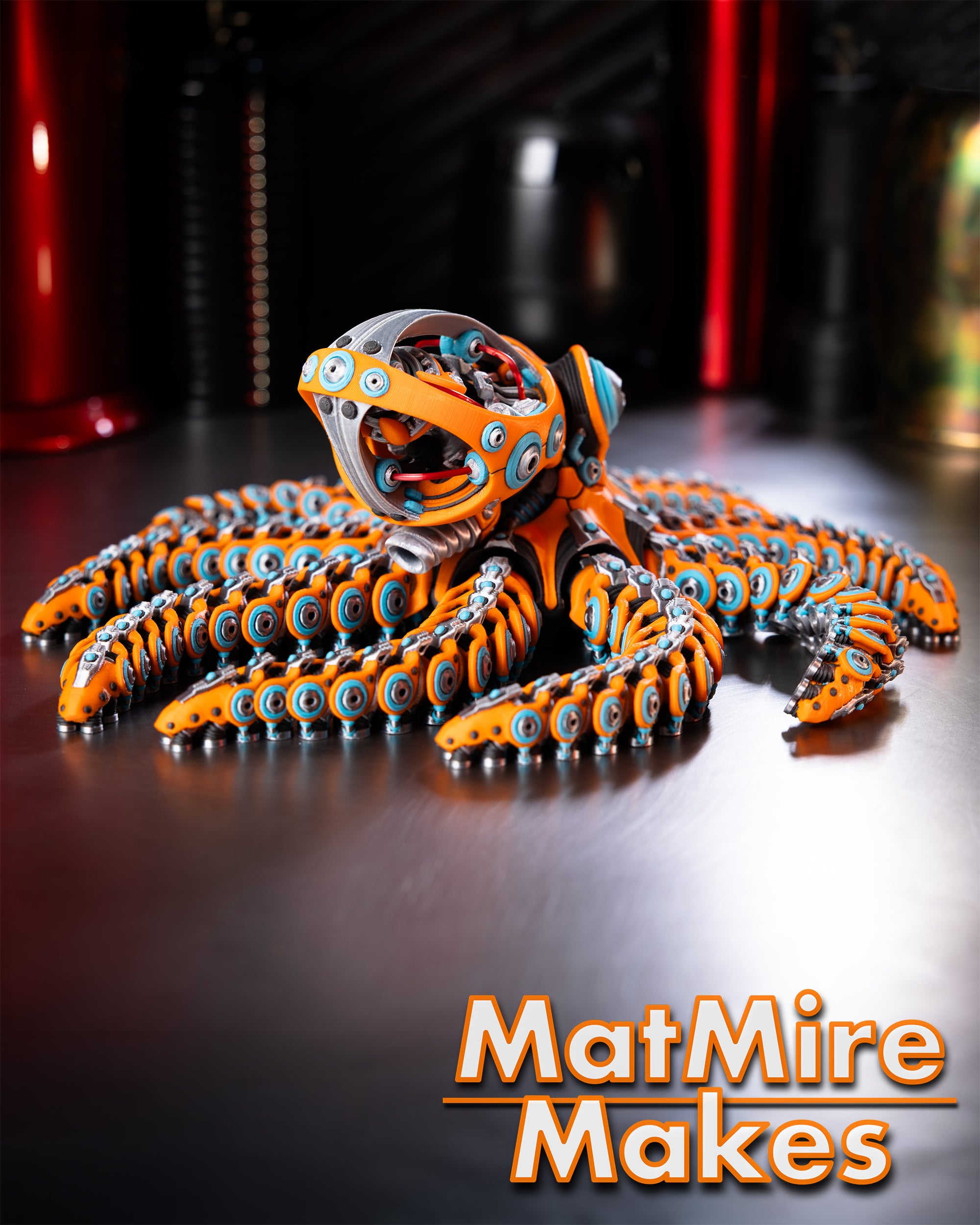 Robo Octopus - Articulated Figure 3d model