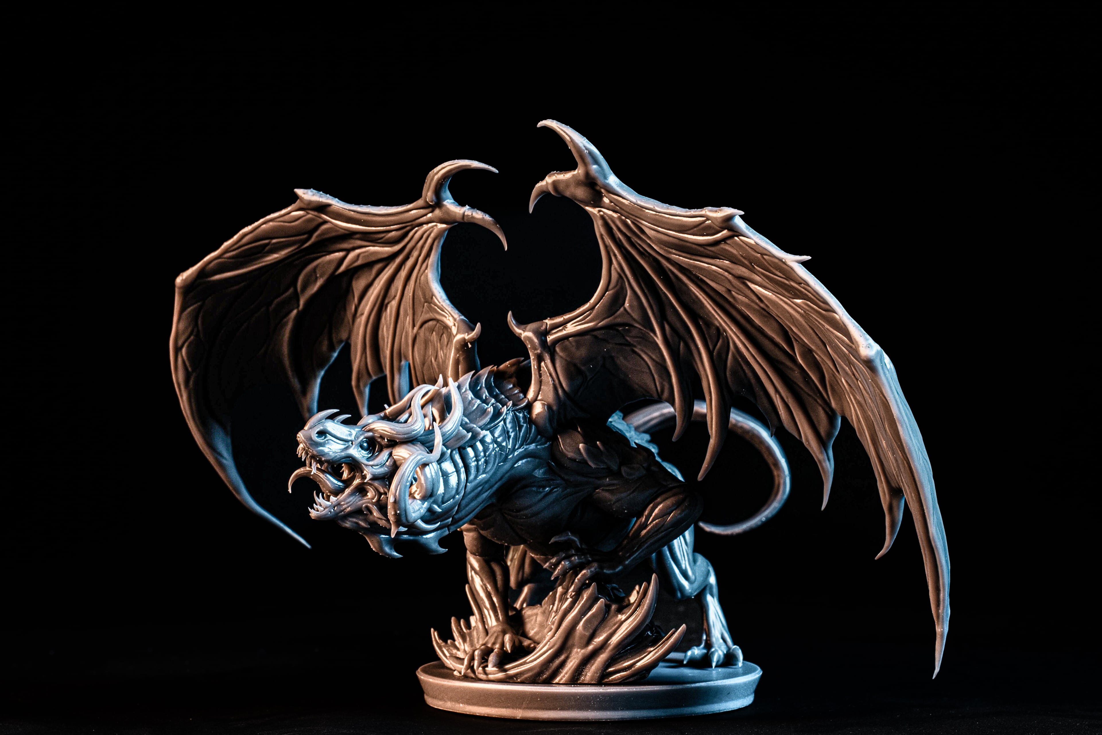 Bronze Dragon (Pre-Supported) 3d model