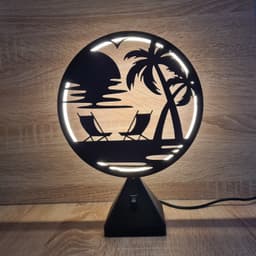 Ring LED Lamp - Set 6 - 10 interchangeable faces 3d model
