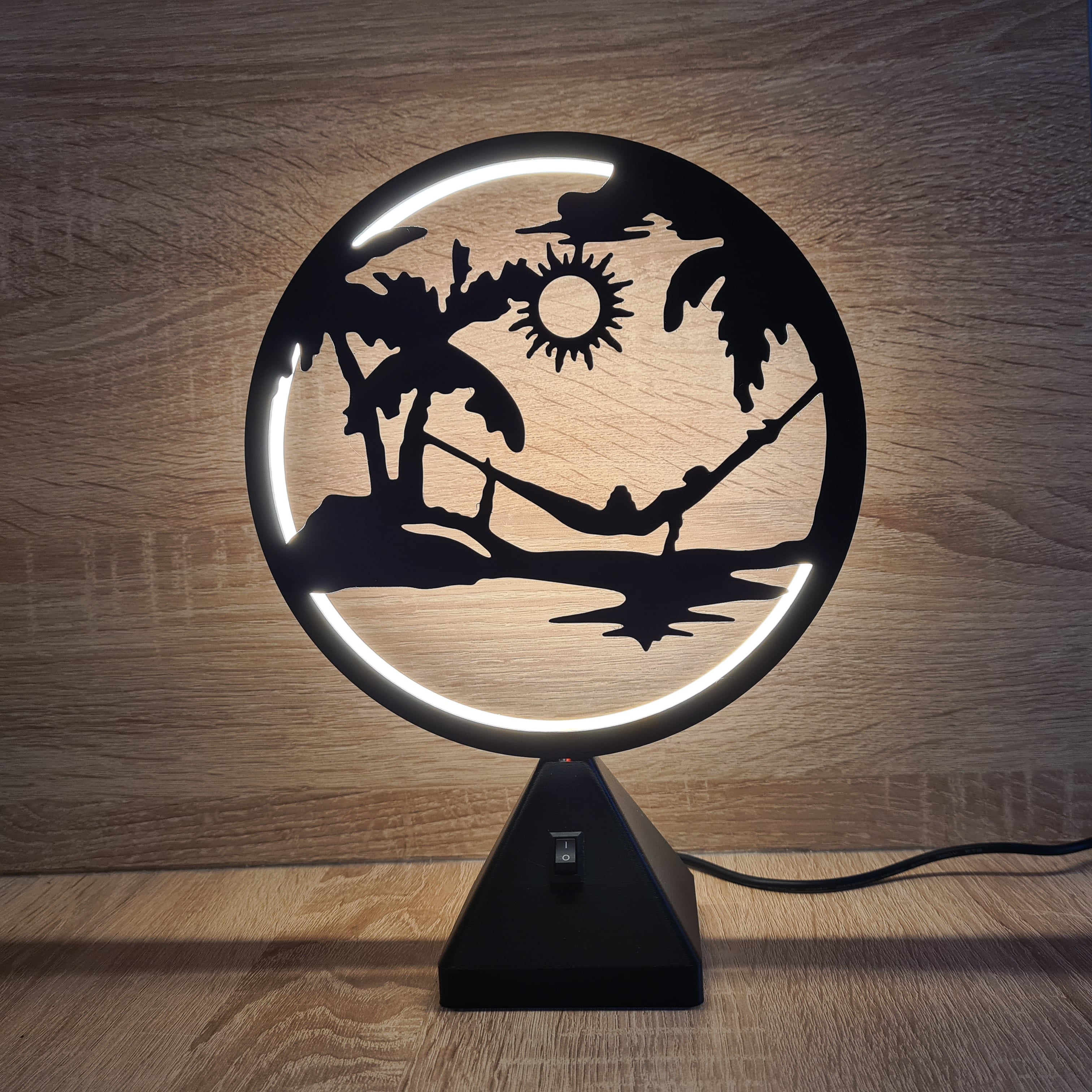 Ring LED Lamp - Set 6 - 10 interchangeable faces 3d model