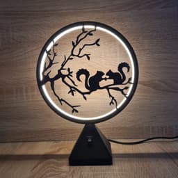 Ring LED Lamp - Set 6 - 10 interchangeable faces 3d model