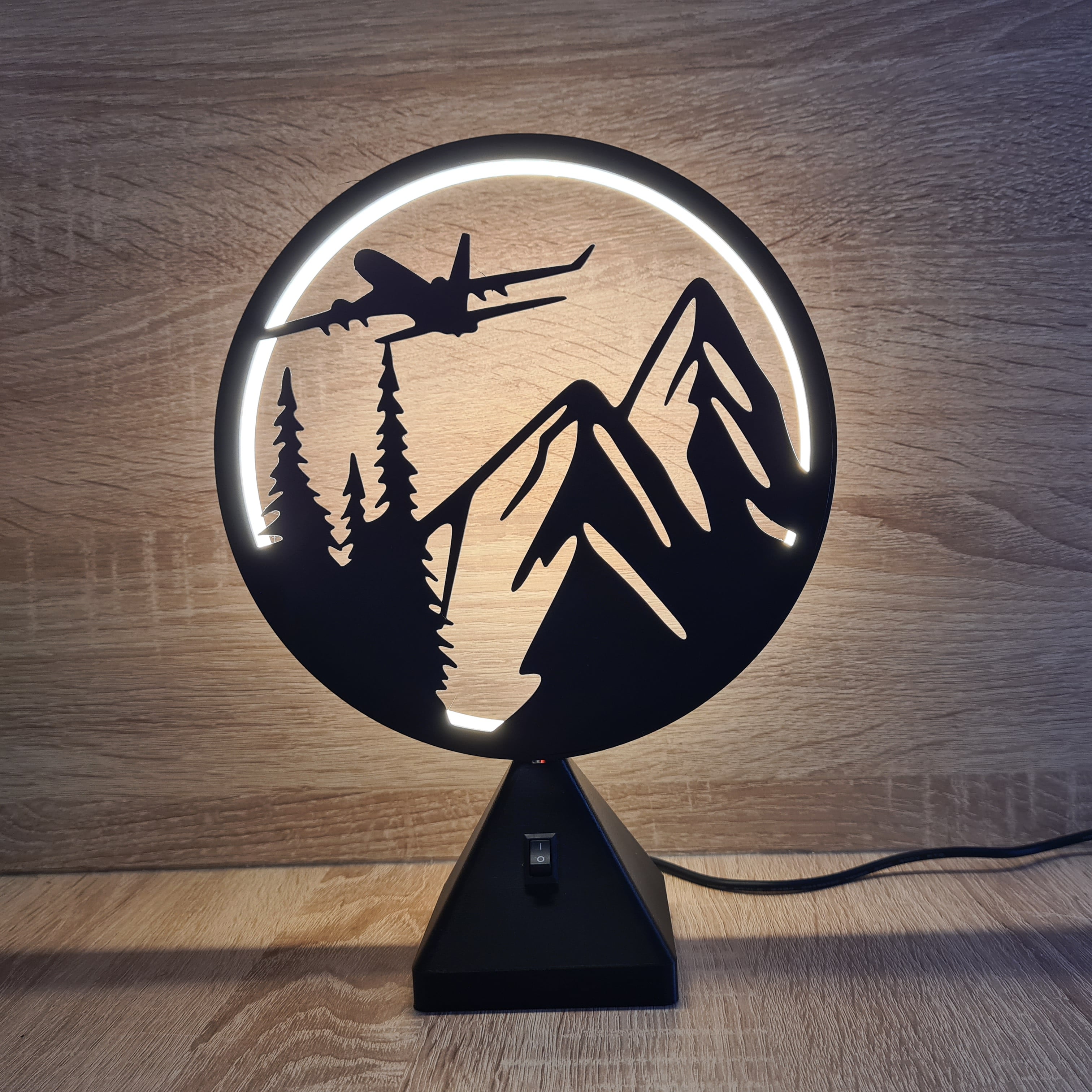 Ring LED Lamp - Set 6 - 10 interchangeable faces 3d model