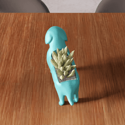 Dachshund Planter - Wiener Dog Succulent Pot 3d model