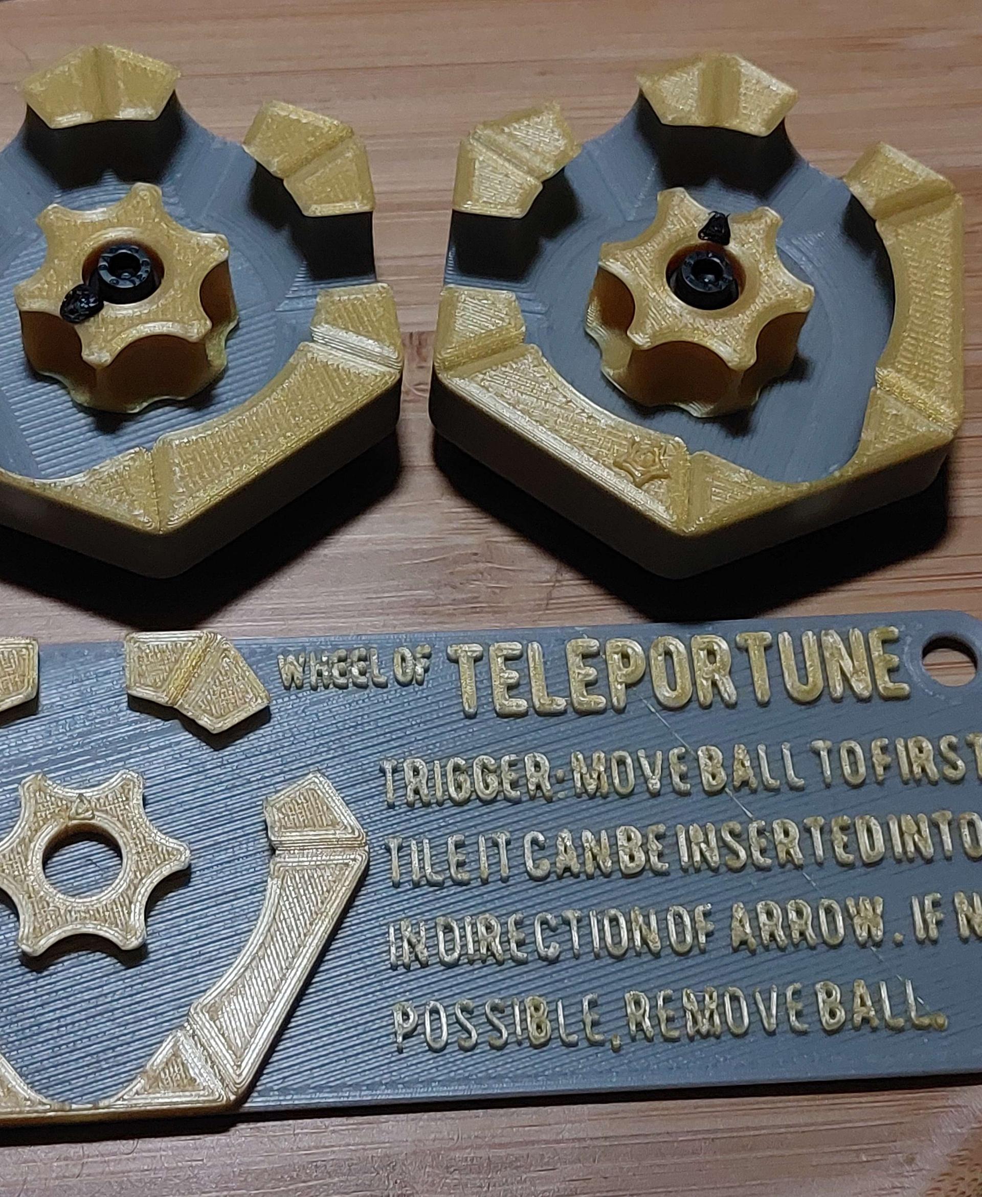 Hextraction Wheel of Teleportune - Looks great, works great! Thank you for this awesome tile design!! - 3d model
