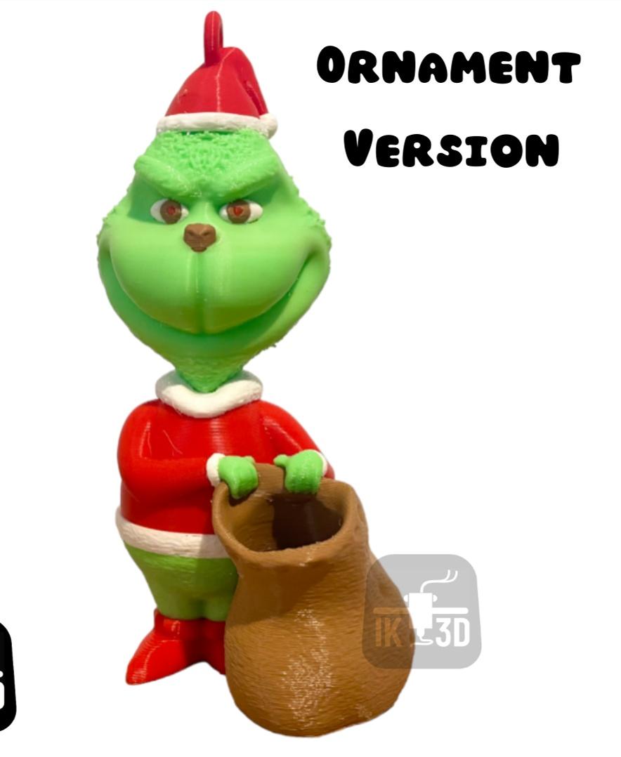 The Grinch Mini Figurine / 3MF Included / No Supports  3d model