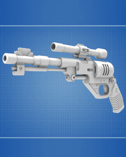 DE-10 Blaster - Star Wars 3d model