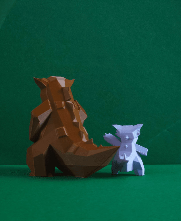Mega Kangaskhan Low Poly Pokemon 3d model