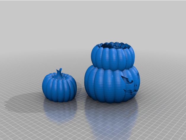Three headed pumpkin  3d model